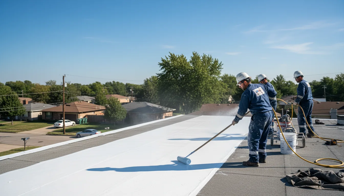 Commercial roof coating in Pittsburg, MO near me